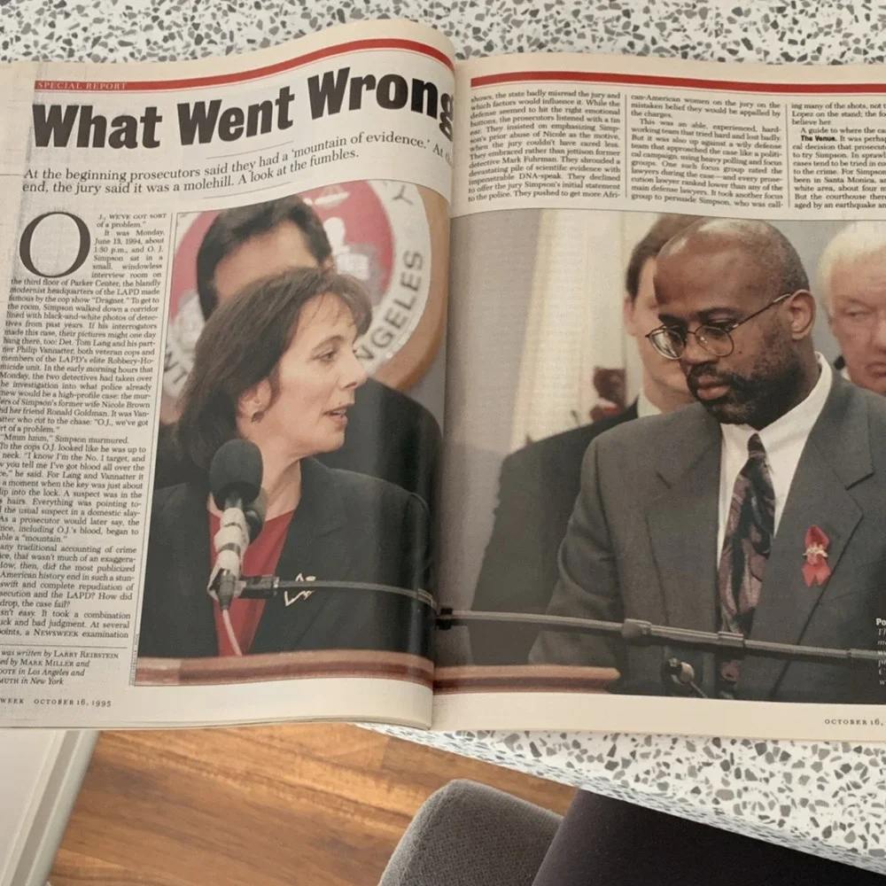 Newsweek October 1995 O.J. Simpson Trial Verdict Politics Report MINT CONDITION